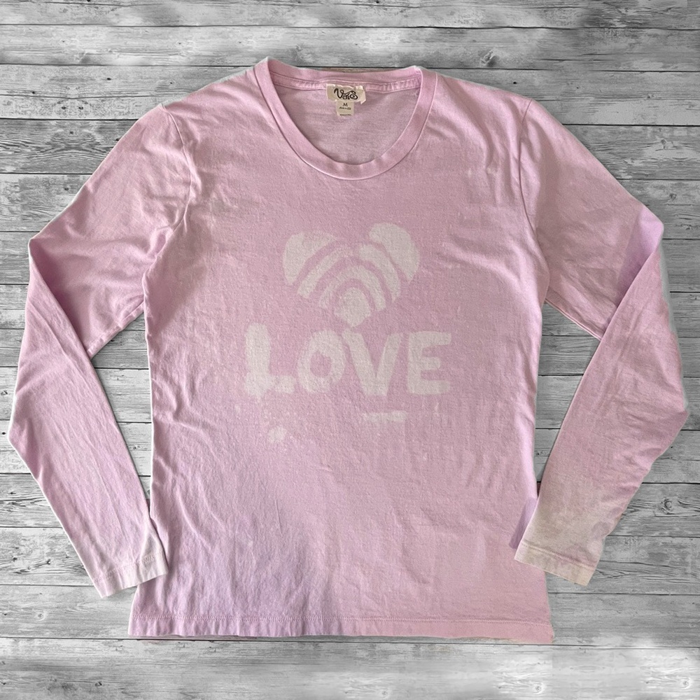 NWT Organic Cotton Hand Dyed Sustainable brand Vois Long Sleeve T-Shirt.